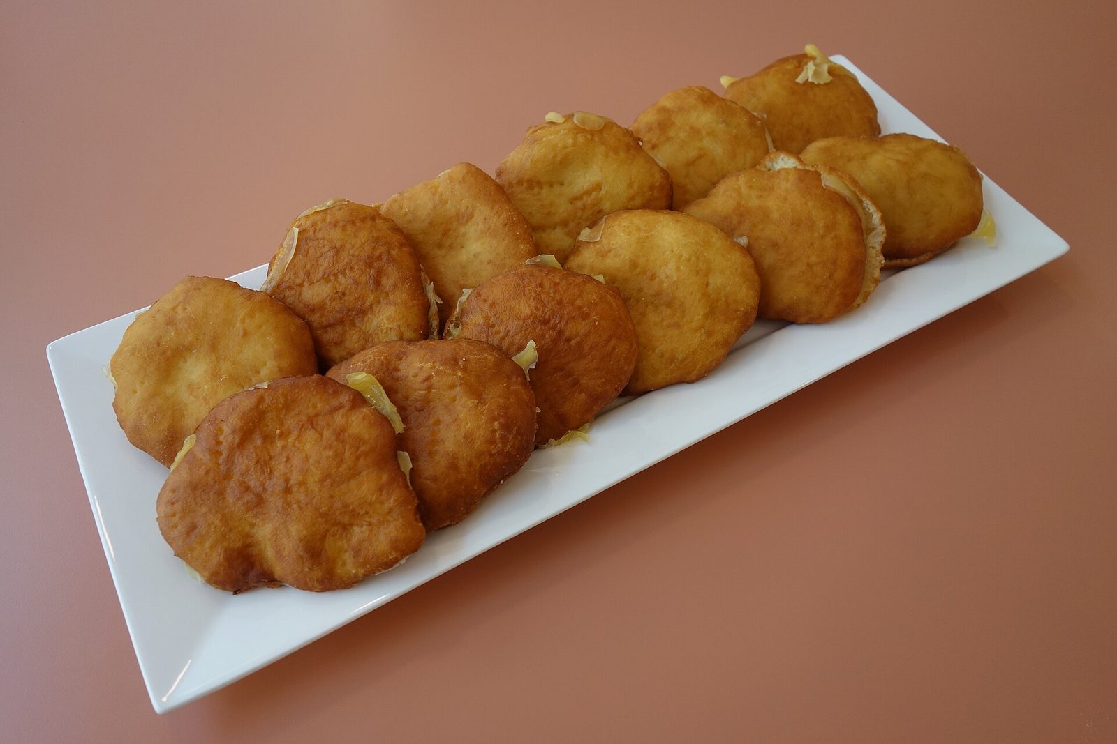 A johnnycake fresh from the pan