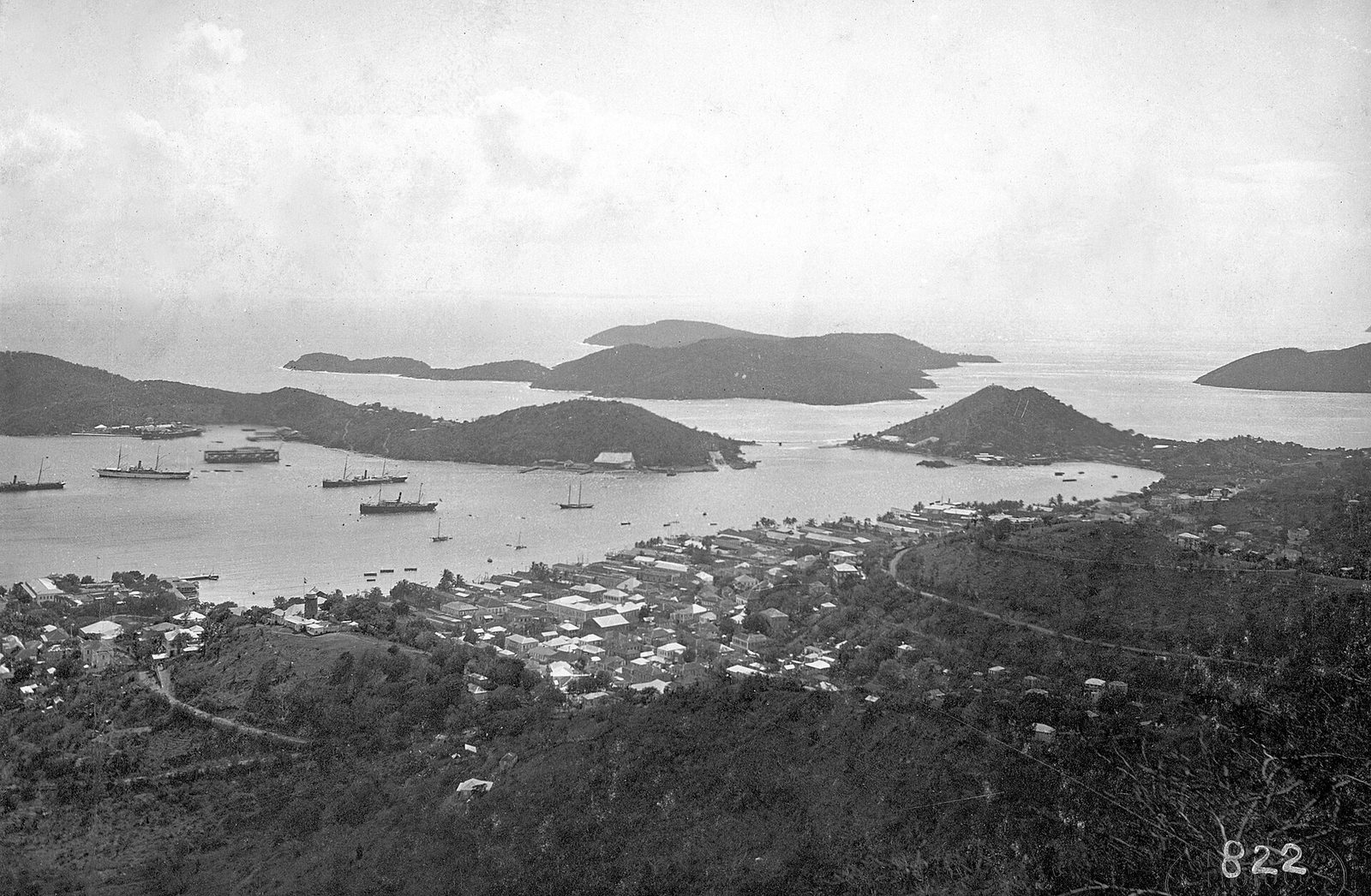Danish West Indies - Charlotte Amalie and Harbor